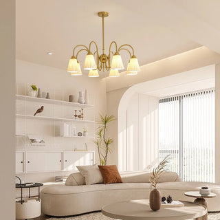 Lustra Lustre Moderne Céramique Plissée