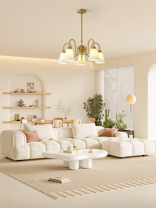 Lustra Lustre Moderne Céramique Plissée