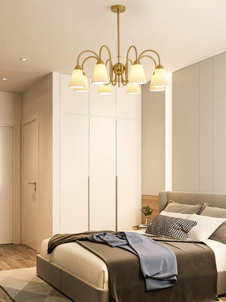 Lustra Lustre Moderne Céramique Plissée