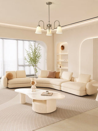 Lustra Lustre Moderne Céramique Plissée