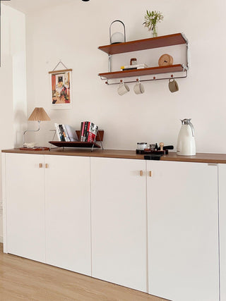 Ornelle Lampe de Table en Bois Et Tissu d'Art