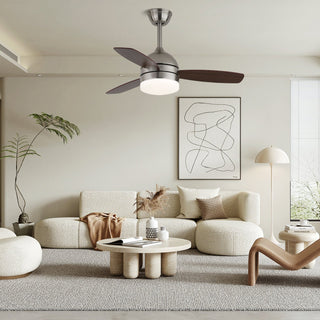 Plafonnier ventilateur moderne Caelan