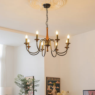 Alzorila Lustre Métal Sculpté Main Vintage Salon