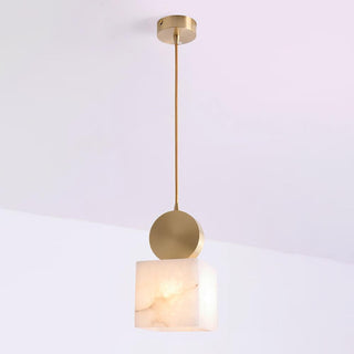Lyrindis Cylindre Albâtre Pendentif Lumière