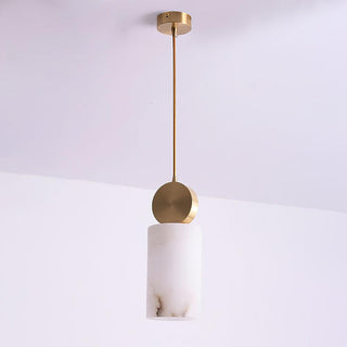 Lyrindis Cylindre Albâtre Pendentif Lumière