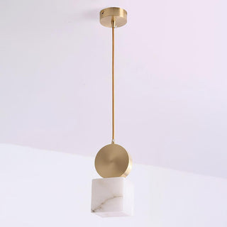 Lyrindis Cylindre Albâtre Pendentif Lumière