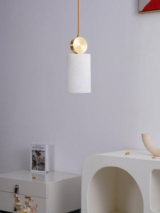 Lyrindis Cylindre Albâtre Pendentif Lumière