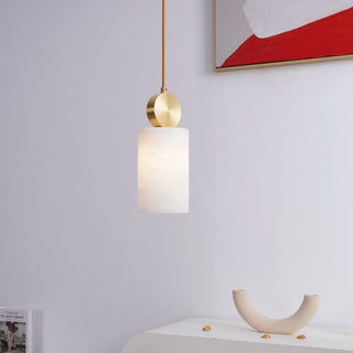 Lyrindis Cylindre Albâtre Pendentif Lumière