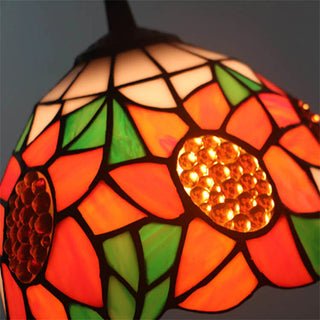 Tiffany Rétro LED Suspension Métal Verre Salon/Bar