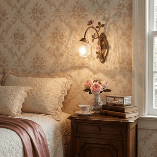 Evamarie Rose Wall Sconce-Neutral Decor