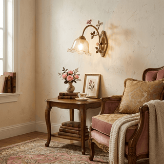 Evamarie Rose Wall Sconce-Neutral Decor