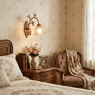 Evamarie Rose Wall Sconce-Neutral Decor