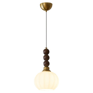 Vothaila Suspension en Verre Vintage et Bois