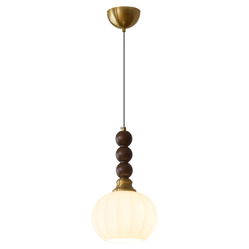 Vothaila Suspension en Verre Vintage et Bois