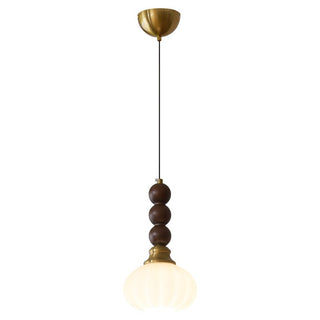 Vothaila Suspension en Verre Vintage et Bois