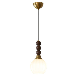Vothaila Suspension en Verre Vintage et Bois