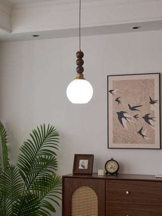 Vothaila Suspension en Verre Vintage et Bois