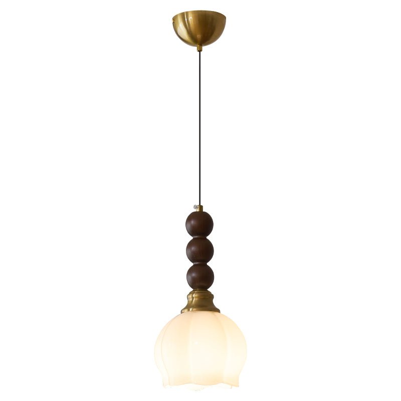 Vothaila Suspension en Verre Vintage et Bois