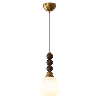 Vothaila Suspension en Verre Vintage et Bois