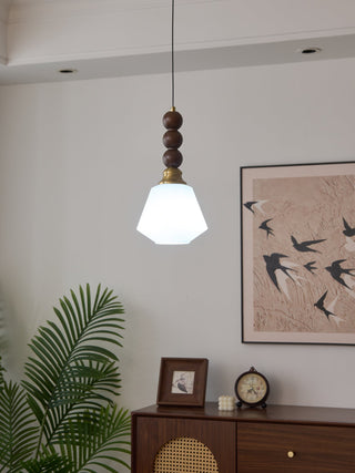 Vothaila Suspension en Verre Vintage et Bois