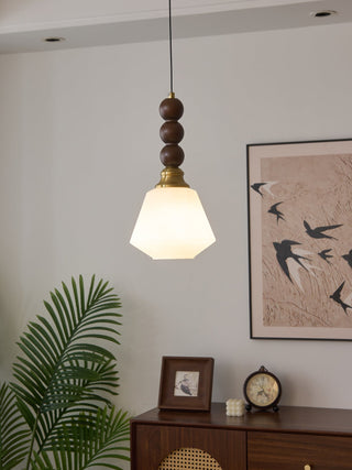 Vothaila Suspension en Verre Vintage et Bois