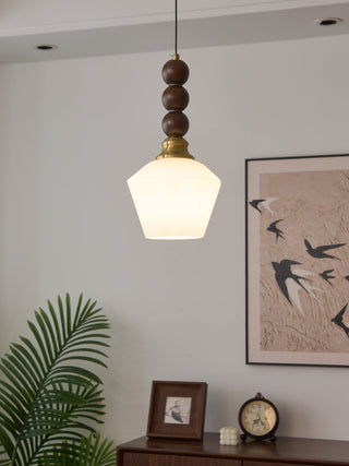 Vothaila Suspension en Verre Vintage et Bois