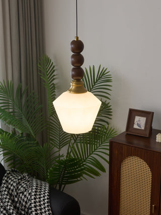 Vothaila Suspension en Verre Vintage et Bois