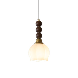 Vothaila Suspension en Verre Vintage et Bois