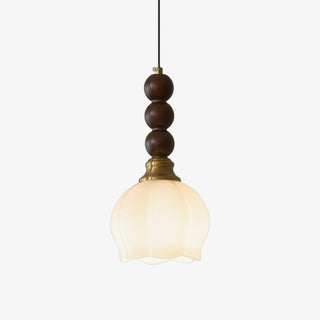 Vothaila Suspension en Verre Vintage et Bois