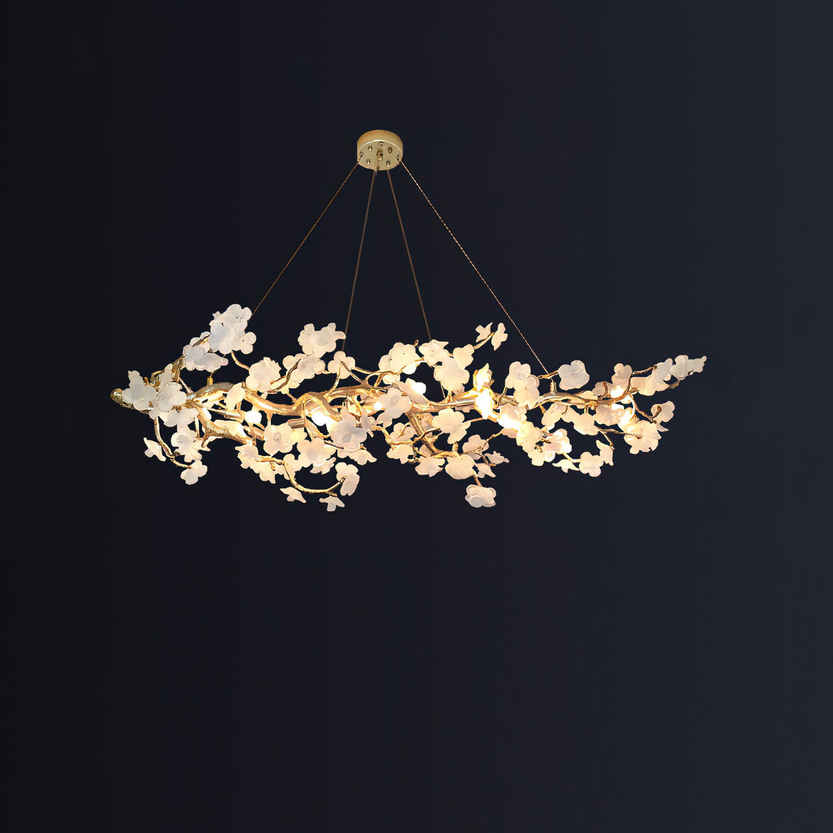 Farringstone Lustre Linéaire Sculptural À Fleurs – vue 18