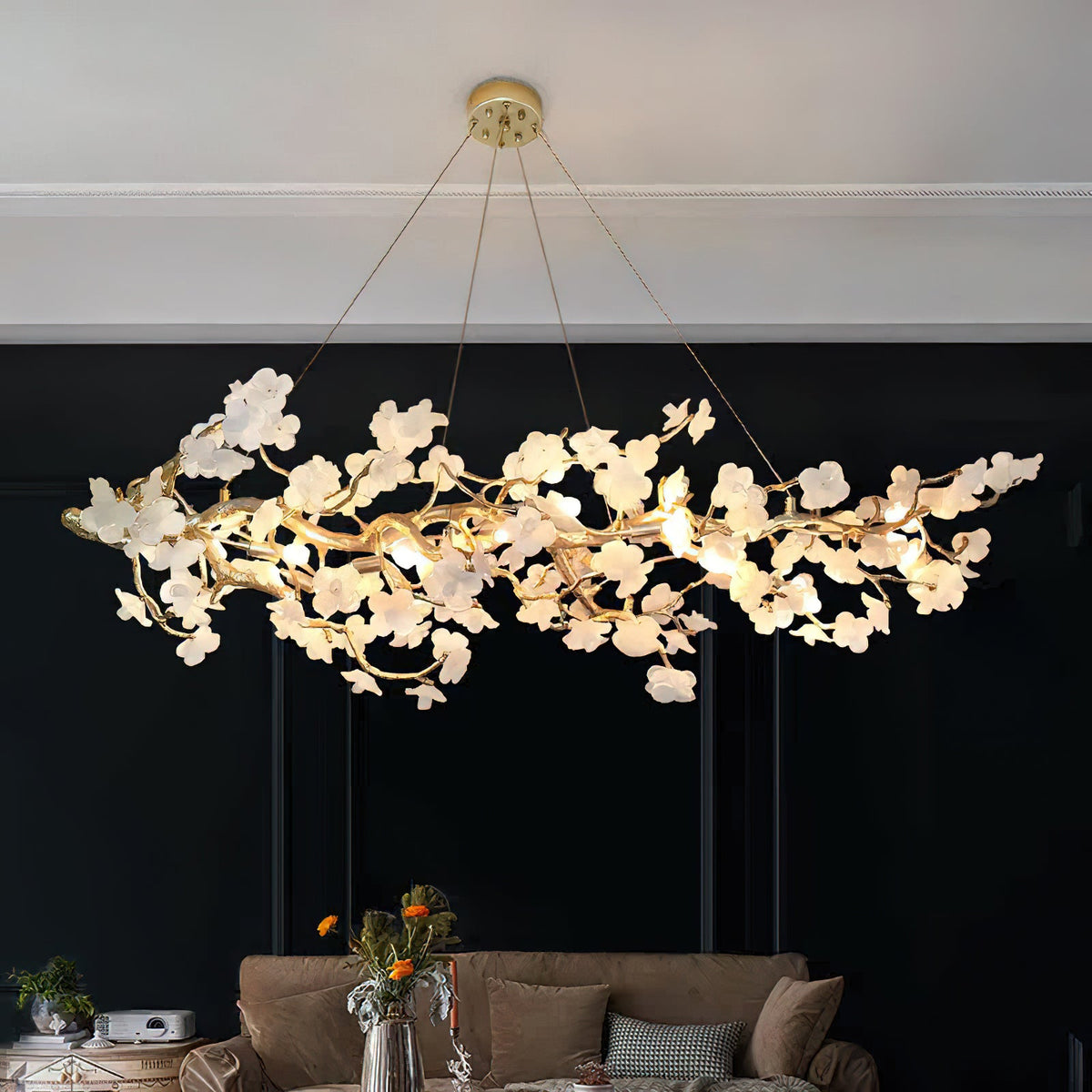 Farringstone Lustre Linéaire Sculptural À Fleurs – vue 19