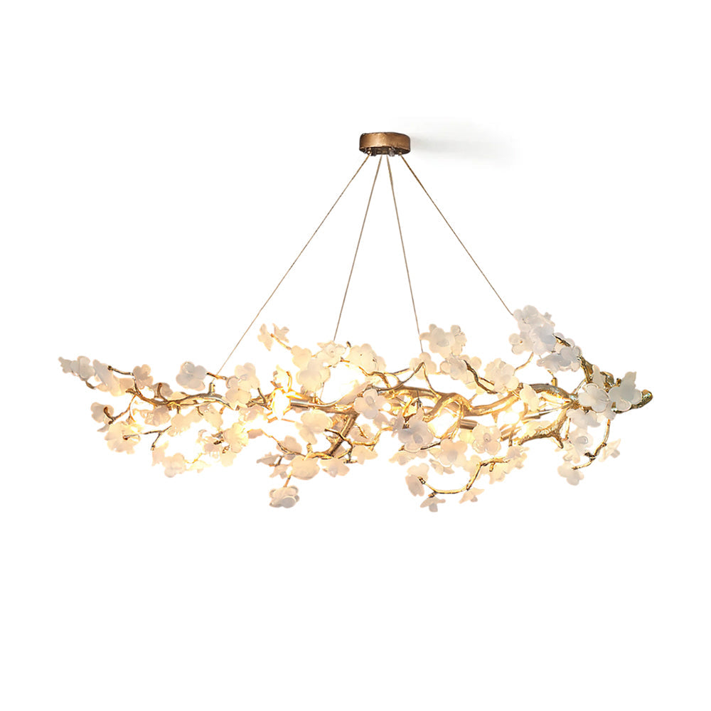 Farringstone Lustre Linéaire Sculptural À Fleurs – vue 1
