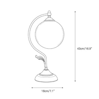 Alvora Lampe de Table en Verre