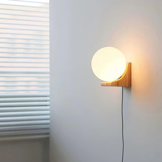 Evelyn Orb Plug-in Wall Lamp-Neutral Decor