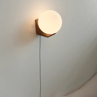 Evelyn Orb Plug-in Wall Lamp-Neutral Decor