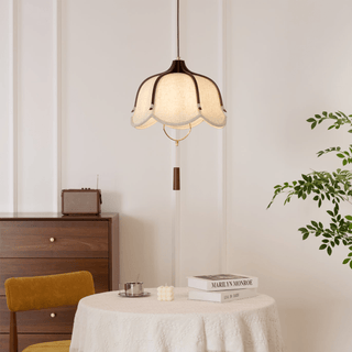 Lustra Suspension Lampe Lanterne Moderne en Tissu