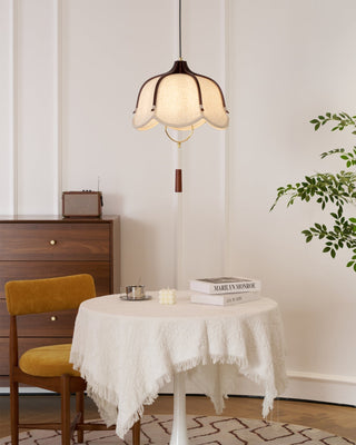 Lustra Suspension Lampe Lanterne Moderne en Tissu