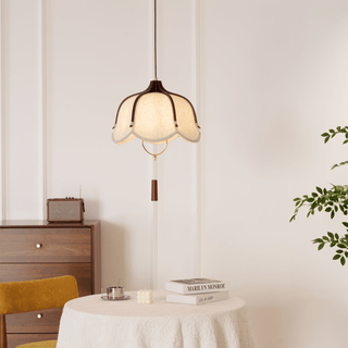 Lustra Suspension Lampe Lanterne Moderne en Tissu