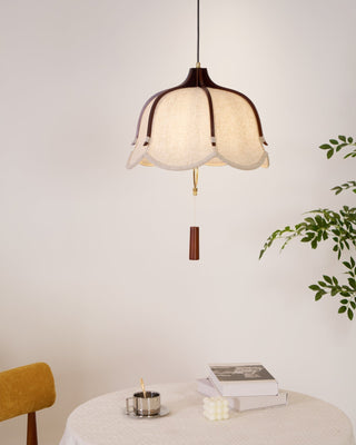 Lustra Suspension Lampe Lanterne Moderne en Tissu