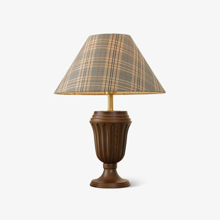 Orione Lampe de Table en Bois Et Tissu