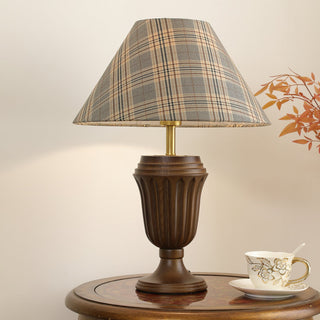 Orione Lampe de Table en Bois Et Tissu