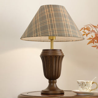 Orione Lampe de Table en Bois Et Tissu