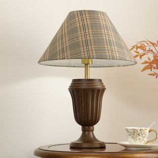 Orione Lampe de Table en Bois Et Tissu