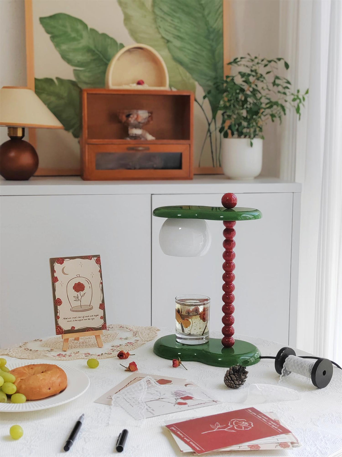 Viloce Lampe de Table en Résine Traditionnelle
