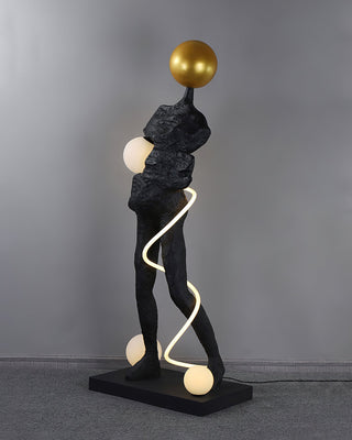 Nycaran Lampadaire Noir Sculptural