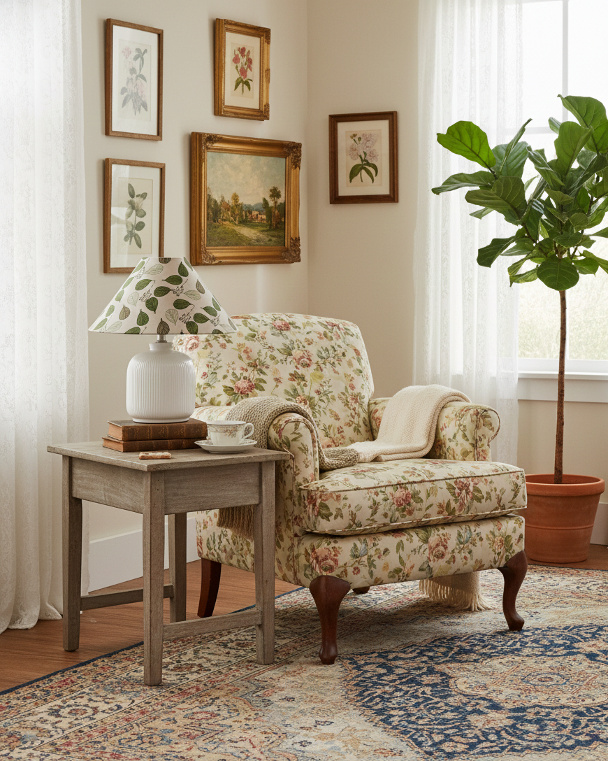 Selisia Lampe de Table Florale