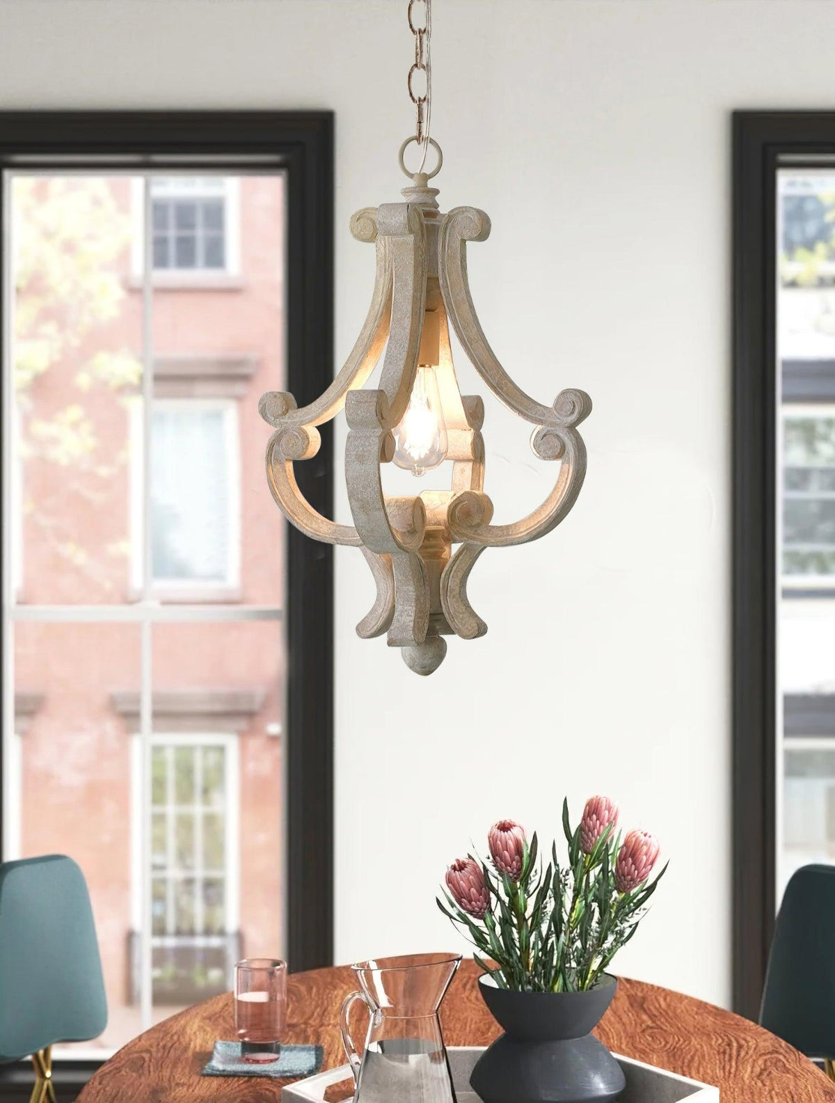 Thalien Suspension Glam en bois