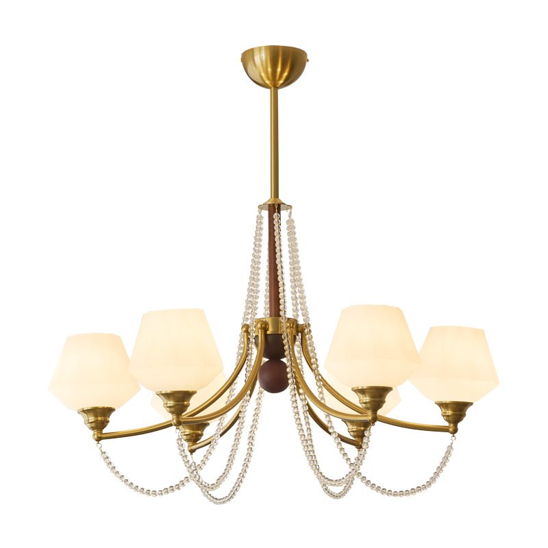 Delanne Lustre Vintage Traditionnel Élégant en Bois