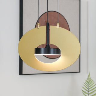 Solara Lampe suspendue ovale à anneau géométrique