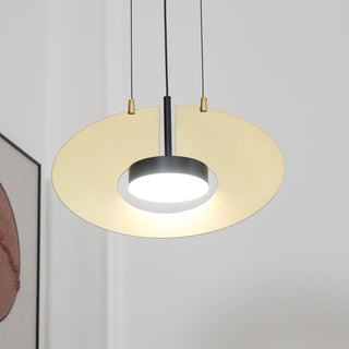 Solara Lampe suspendue ovale à anneau géométrique